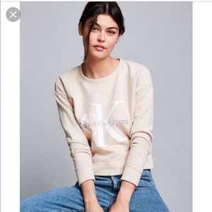 Calvin Klein nude sweater